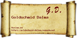 Goldschmid Dalma névjegykártya