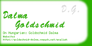 dalma goldschmid business card